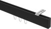 10212816-XX28 Innenlauf Gardinenstange Deckenmontage Aluminium / Metall eckig 14x35 mm SMARTLINE (Universal) - Paxo Schwarz