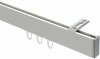 10212816-XX3212 Innenlauf Gardinenstange Deckenmontage Aluminium / Metall eckig 14x35 mm SMARTLINE (Universal) - Paxo Weiß / Chrom