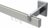 10212819-XX3212 Innenlauf Gardinenstange Aluminium / Metall eckig 14x35 mm SMARTLINE - Paxo Weiß / Chrom