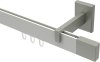 10212919-XX3239 Innenlauf Gardinenstange Aluminium / Metall eckig 14x35 mm SMARTLINE - Lox Weiß / Edelstahl-Optik