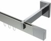 10212920-XX3912 Innenlauf Gardinenstange Aluminium / Metall eckig 14x35 mm SMARTLINE - Lox Edelstahl-Optik / Chrom (WA lang)