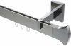 10213019-XX3912 Innenlauf Gardinenstange Aluminium / Metall eckig 14x35 mm SMARTLINE - Conex Edelstahl-Optik / Chrom