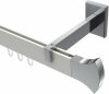 10213020-XX3212 Innenlauf Gardinenstange Aluminium / Metall eckig 14x35 mm SMARTLINE - Conex Weiß / Chrom (WA lang)