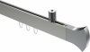 10213034-XX3912 Innenlauf Gardinenstange Deckenmontage Aluminium / Metall eckig 14x35 mm SONIUS - Conex Edelstahl-Optik / Chrom