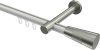  Innenlauf Gardinenstange Aluminium / Metall 20 mm Ø PRESTIGE - Tanara Weiß / Edelstahl-Optik