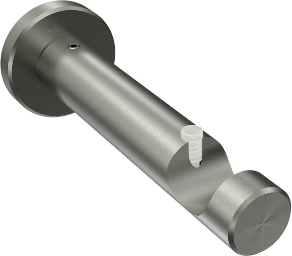 Träger Trend Edelstahl 1-läufig 9 cm für Gardinenstangen 20 mm Ø 