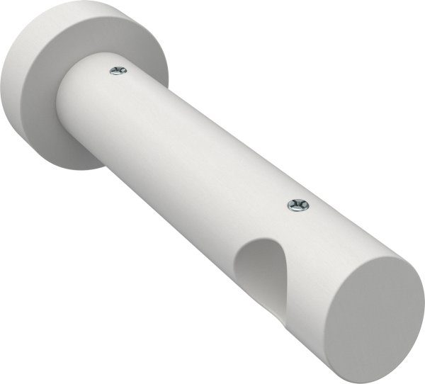 Träger Talena Weiß lackiert 1-läufig 12 cm für Gardinenstangen 20 mm Ø 