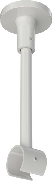 Deckenträger Sonette Weiß 1-läufig 13 cm für Innenlaufstangen 20 mm Ø 