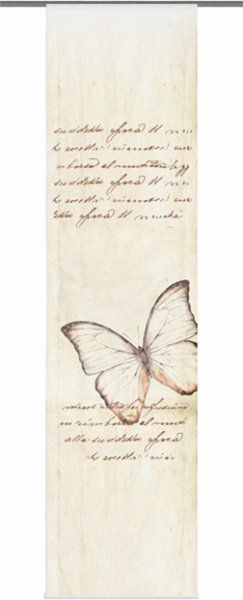 Schiebevorhang Dessin Papillon Fb. 20, 60x245 cm, kürzbar 