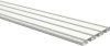 Gardinenschiene Aluminium 3- / 4-läufig SLIMLINE Weiß 100 cm