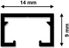 Gardinenschiene Aluminium 1-läufig PRIMAX Weiß 100 cm