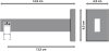 Innenlauf Gardinenstange Aluminium / Metall eckig 14x35 mm SMARTLINE - Paxo Edelstahl-Optik / Chrom (WA lang) 100 cm