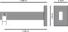 Innenlauf Gardinenstange Aluminium / Metall eckig 14x35 mm SMARTLINE - Conex Schwarz / Chrom (WA lang) 100 cm