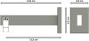 Innenlauf Gardinenstange Aluminium / Metall eckig 14x35 mm SMARTLINE - Paxo Weiß / Edelstahl-Optik (WA lang) 100 cm