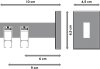 Innenlauf Gardinenstange Aluminium / Metall eckig 14x35 mm 2-läufig SMARTLINE - Paxo Weiß / Chrom 100 cm