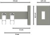 Innenlauf Gardinenstange Aluminium / Metall eckig 14x35 mm 2-läufig SMARTLINE - Paxo Weiß / Edelstahl-Optik 100 cm