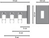 Innenlauf Gardinenstange Aluminium / Metall eckig 14x35 mm 3-läufig SMARTLINE - Paxo Weiß / Chrom 100 cm