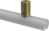 Deckenträger Sonius Messing-Optik 1-läufig 2,5 cm für Innenlaufstangen 20 mm Ø (2 Stück) 