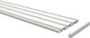 Gardinenschiene Aluminium 3- / 4-läufig SLIMLINE Weiß 100 cm