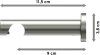 Träger Perfecta Edelstahl 1-läufig 9 cm für Gardinenstangen 20 mm Ø 